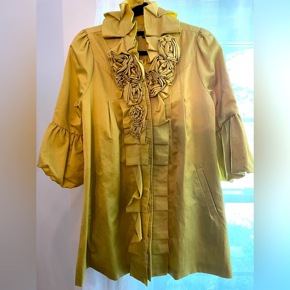 Lime/pea green fabulous flirty coat